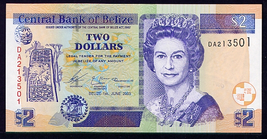 Belize Money - Front