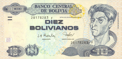Bolivia Money - Front
