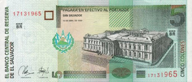 El Salvador Money - Front