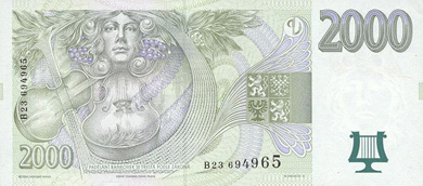 Czech Republic Money - Back