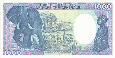 Gabon Money - Back