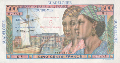 Guadeloupe Money - Front