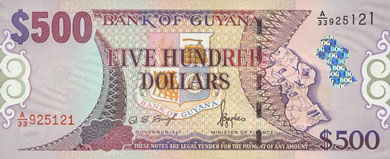 Guyana Money - Front