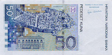 Croatia Money - Back