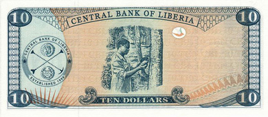 Liberia Money - Back