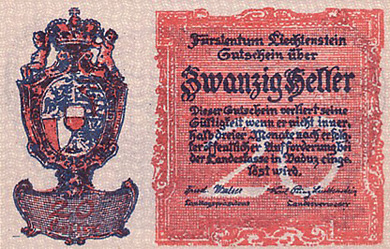 Liechtenstein Money - Front