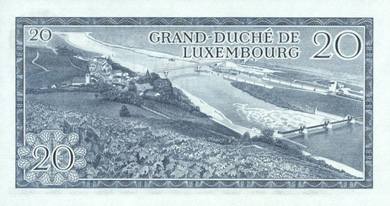 Luxembourg Money - Back