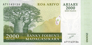 Madagascar Money - Front