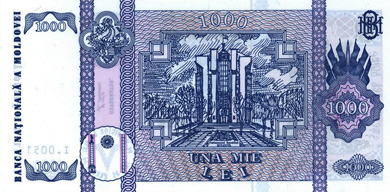 Moldova Money - Back