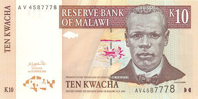 Malawi Money - Front