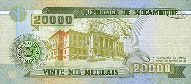 Mozambique Money - Back