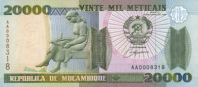 Mozambique Money - Front