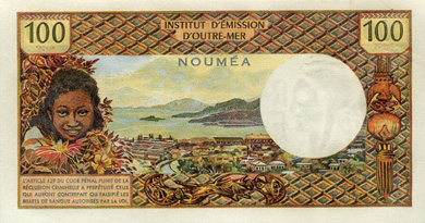 New Caledonia Money - Back
