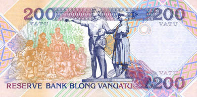 Vanuatu Money - Back