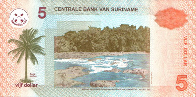 Suriname Money - Back