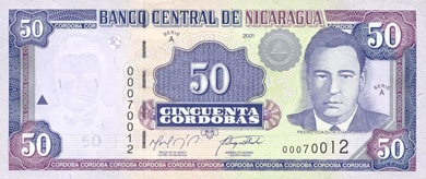Nicaragua Money - Front