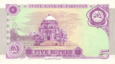 Pakistan Money - Back