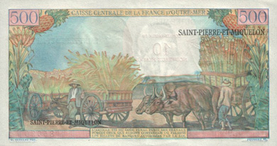 Saint Pierre and Miquelon Money - Back