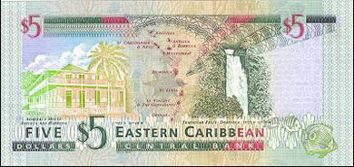 Saint Kitts and Nevis Money - Back