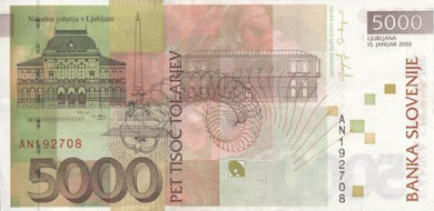 Slovenia Money - Back