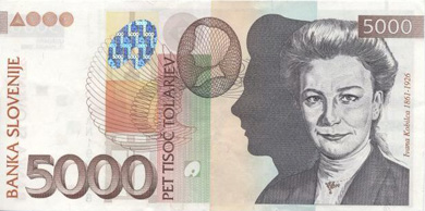Slovenia Money - Front