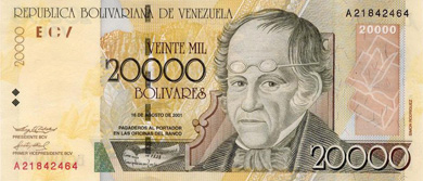 Venezuela Money - Front