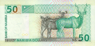 Namibia Money - Back
